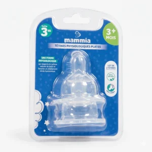 MAMMIA TETINES PLATES PHYSIOLOGIQUE EN SILICONE 3M+