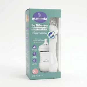 MAMMIA BIBERON NATUREL FEELING 240 ML BLANC