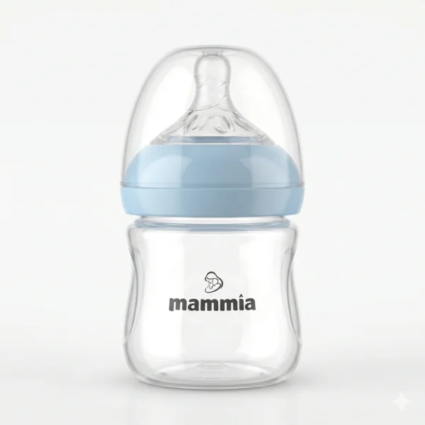MAMMIA BIBERON NATUREL FEELING 120 ML BLEU
