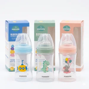 MAMMIA BIBERON PHYSIOLOGIQUE AV TETINE PLATE 240 ML