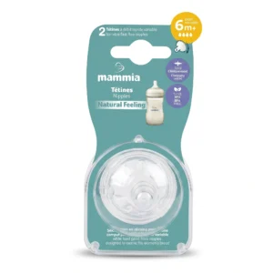 MAMMIA TETINES X 2 EN SILICONE NATURAL FEELING 6M+ VARIABLE
