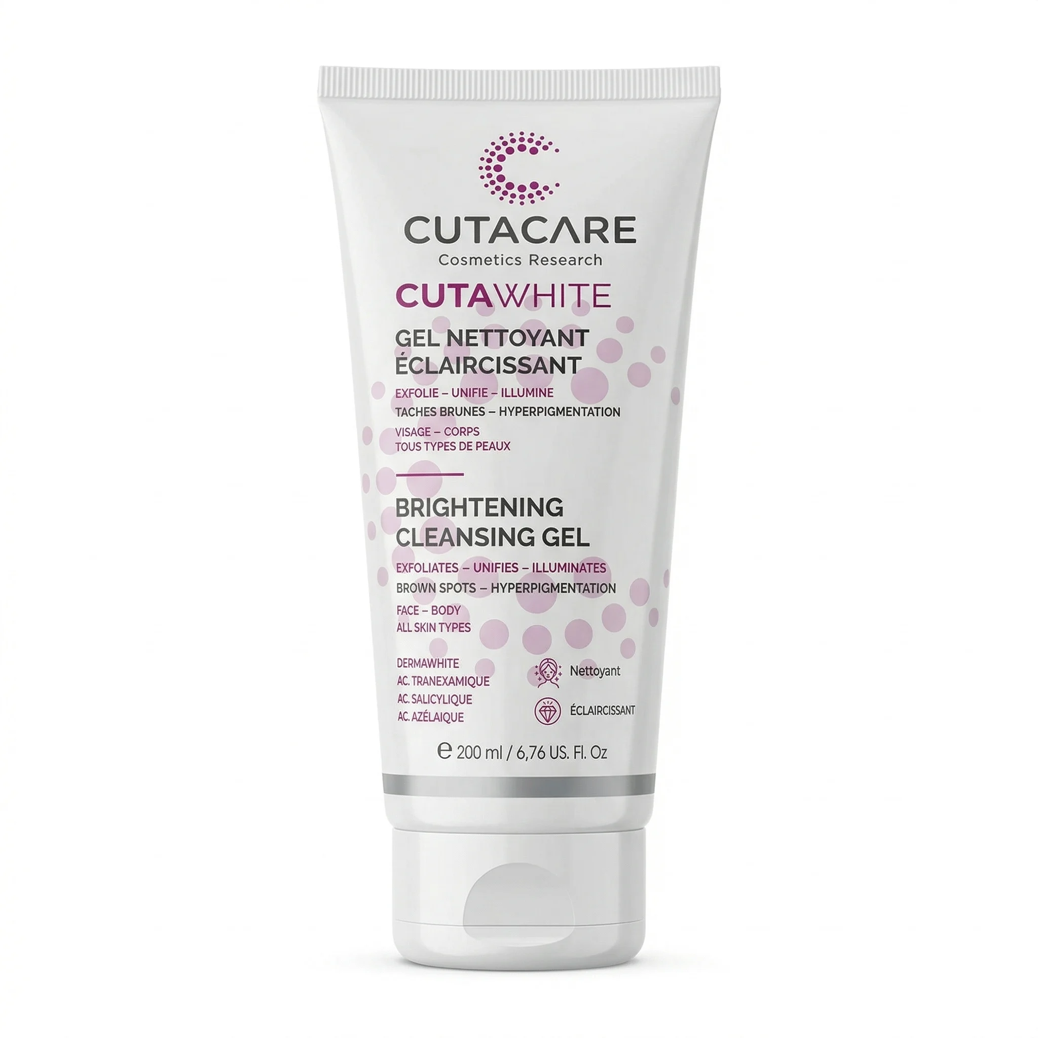CUTAWHITE GEL NETTOYANT ECLAIRCISSANT 200 ML CUTACARE - Image 1