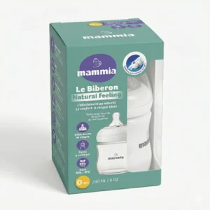 MAMMIA BIBERON NATUREL FEELING 120 ML BLANC