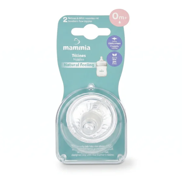 MAMMIA TETINES X 2 EN SILICONE NATURAL FEELING 0M+