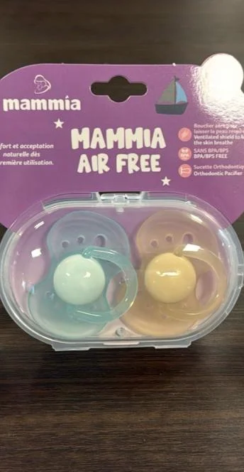 MAMMIA SUCETTE ORTHODONTIQUE X 2 AIR FREE 6 MOIS