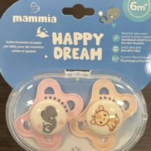 MAMMIA SUCETTE ORTHODONTIQUE NATURAL FEELING 6 MOIS+