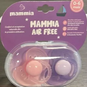 MAMMIA SUCETTE ORTHODONTIQUE X 2 AIR FREE 0-6 MOIS