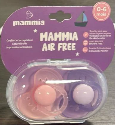 MAMMIA SUCETTE ORTHODONTIQUE X 2 AIR FREE 0-6 MOIS
