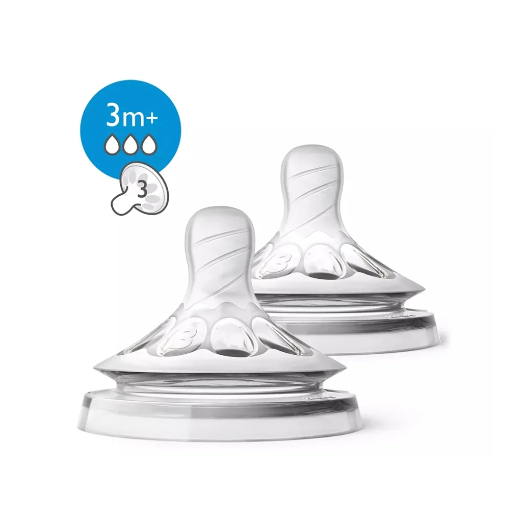 AVENT TETINES NATURAL 3M+ 2 PIECES 043/27