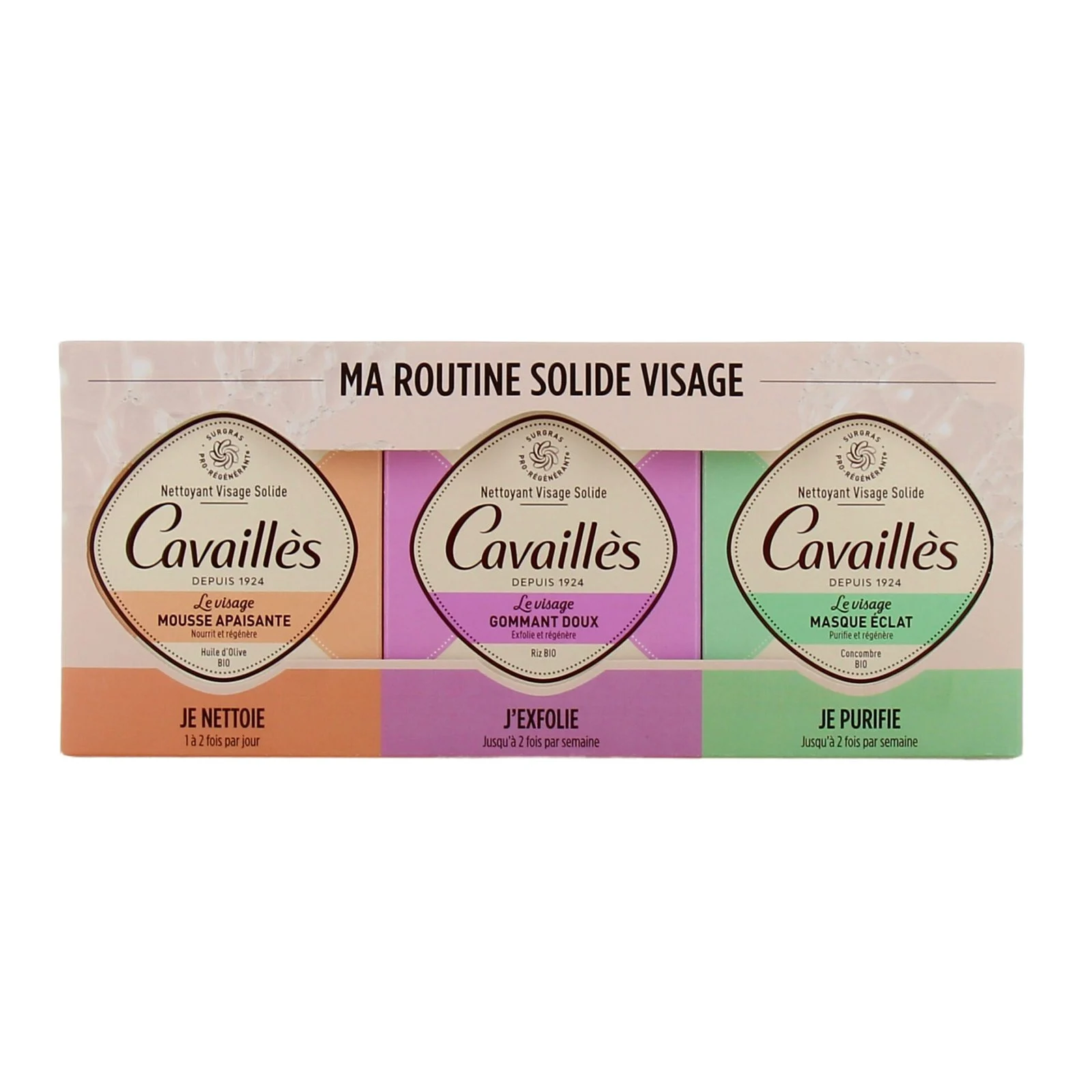 ROGE CAVAILLES COFFRET MA ROUTINE SOLIDE VISAGE X3 210 GR - Image 1