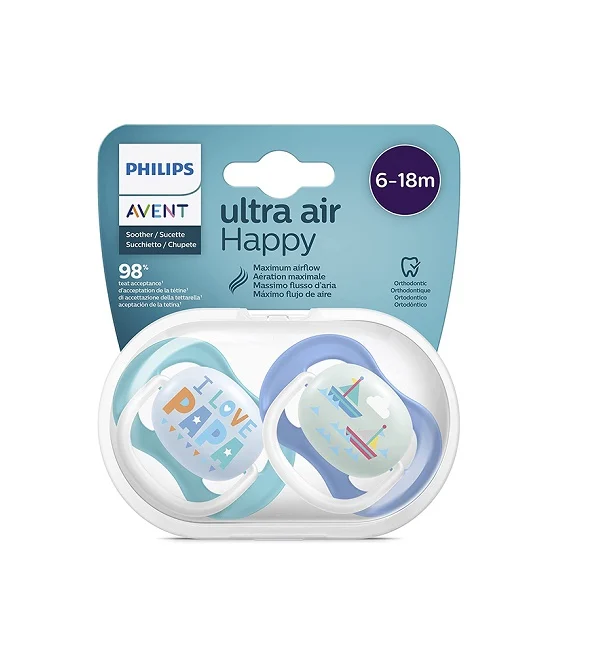 AVENT SUCETTE AIR COLL 6-18 MOIS BOY