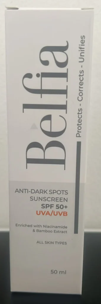 BELFIA ECRAN SOLAIRE ANTI TACHE SPF50+ 50 ML