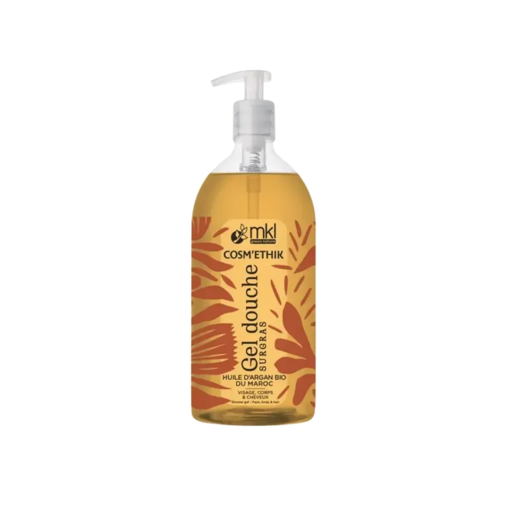 MKL GEL DOUCHE 3 EN 1 VISAGE CORPS CHEVEUX HUILE ARGAN BIO COSMETIC 1L