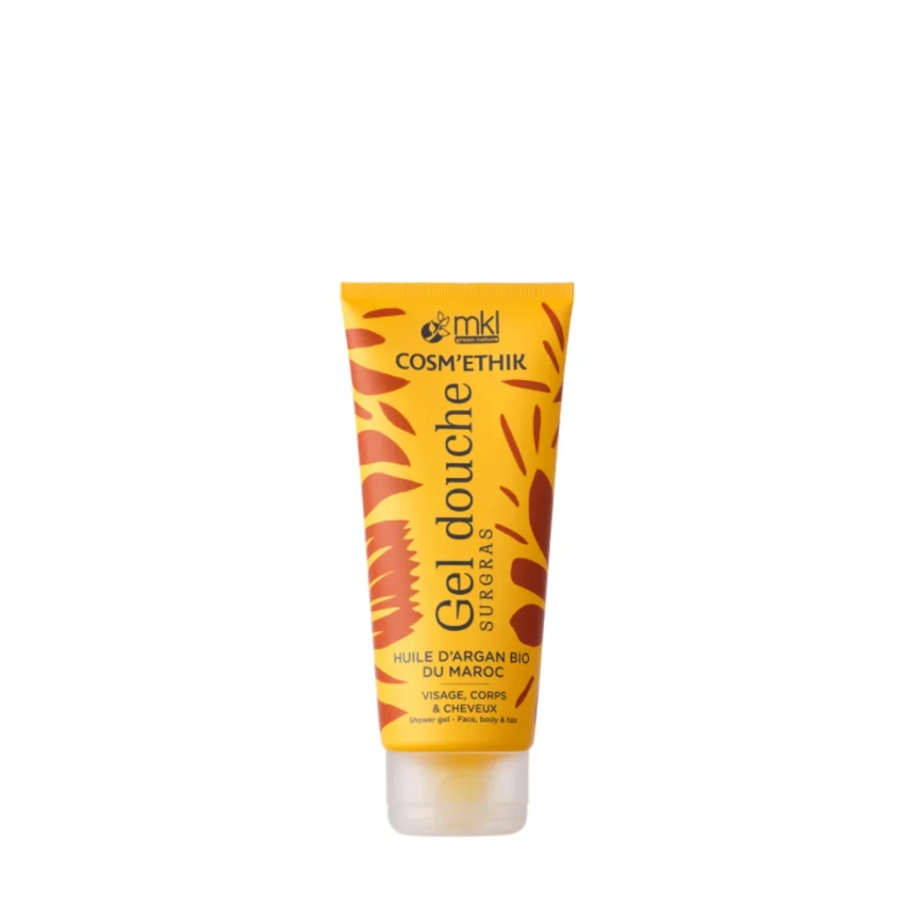 MKL GEL DOUCHE 3 EN 1 VISAGE CORPS CHEVEUX HUILE ARGAN BIO MAROC COSMETIC 100 ML