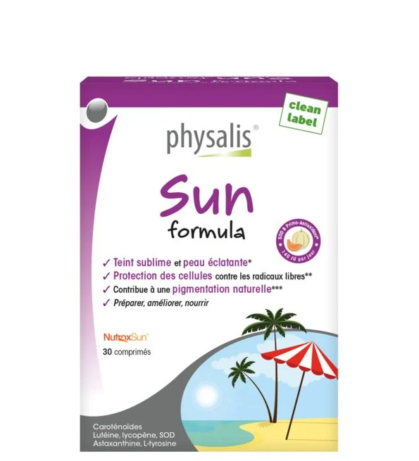 SUN FORMULA 30 COMPRIMÈS PHYSALIS