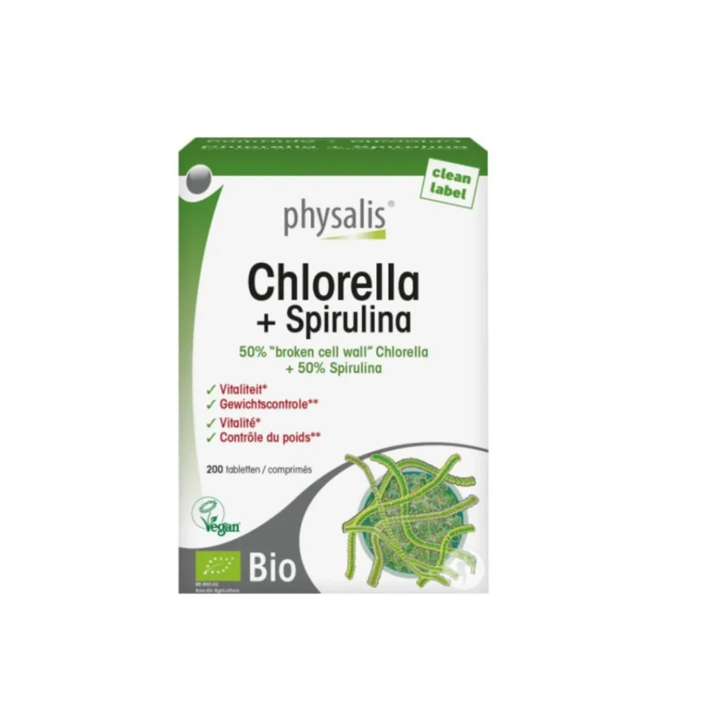 CHLORELLA + SPIRULINA 200 COMPRIMES PHYSALIS