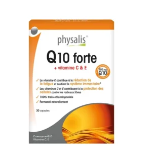 Q10 FORTE +VITAMINE C & E 30 GÉLULES PHYSALIS