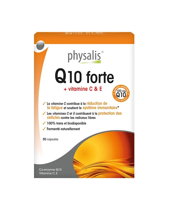 Q10 FORTE +VITAMINE C & E 30 GÉLULES PHYSALIS