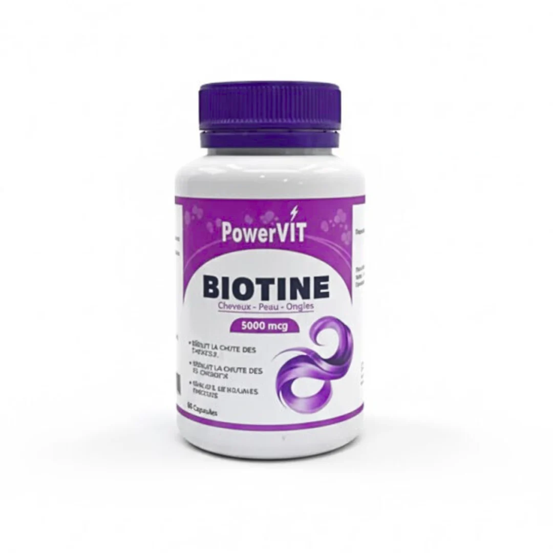 BIOTINE 60 GELULES POWERVIT - Image 1