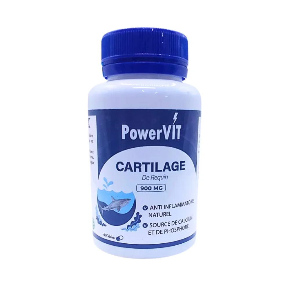 CRTILAGE DE REQUIN 900MG 60 GELULES POWERVIT