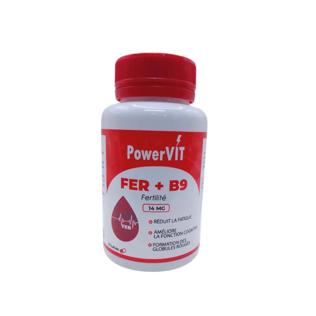 FER + B9 14MG 30 GELULES POWERVIT