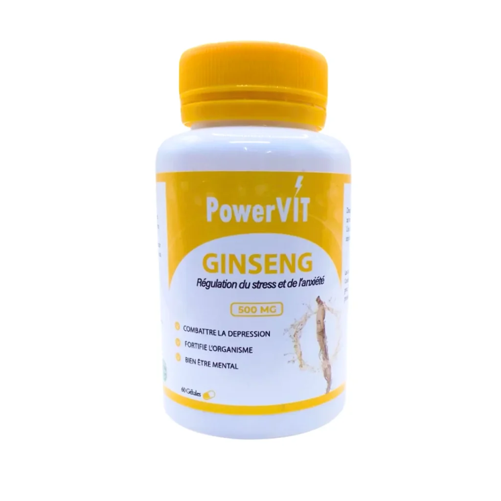 GINSENG 500MG 60 GELULES POWERVIT