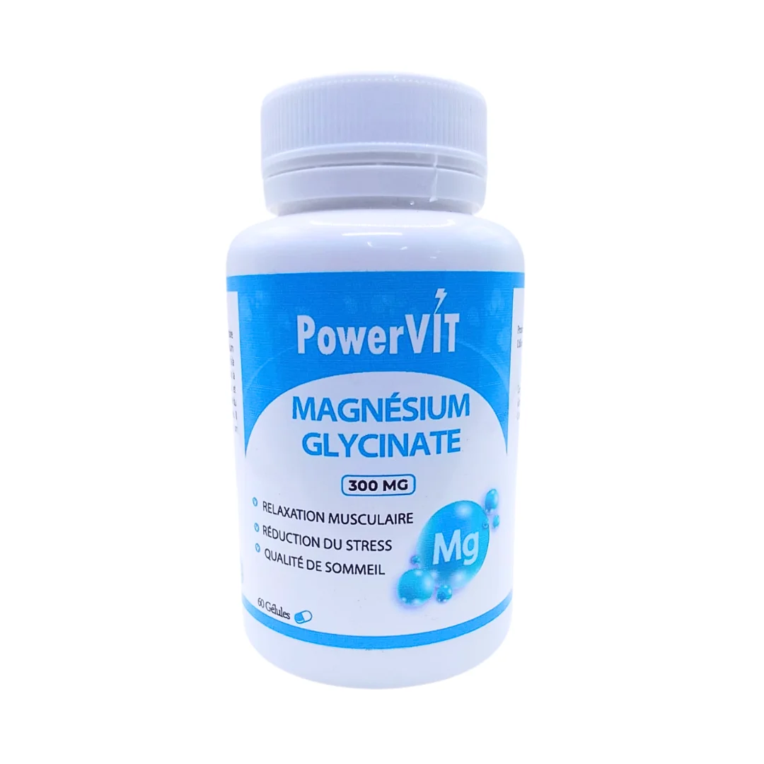 MAGNESIUM GLYCINATE 300MG 60 GELULES POWEVIT - Image 1