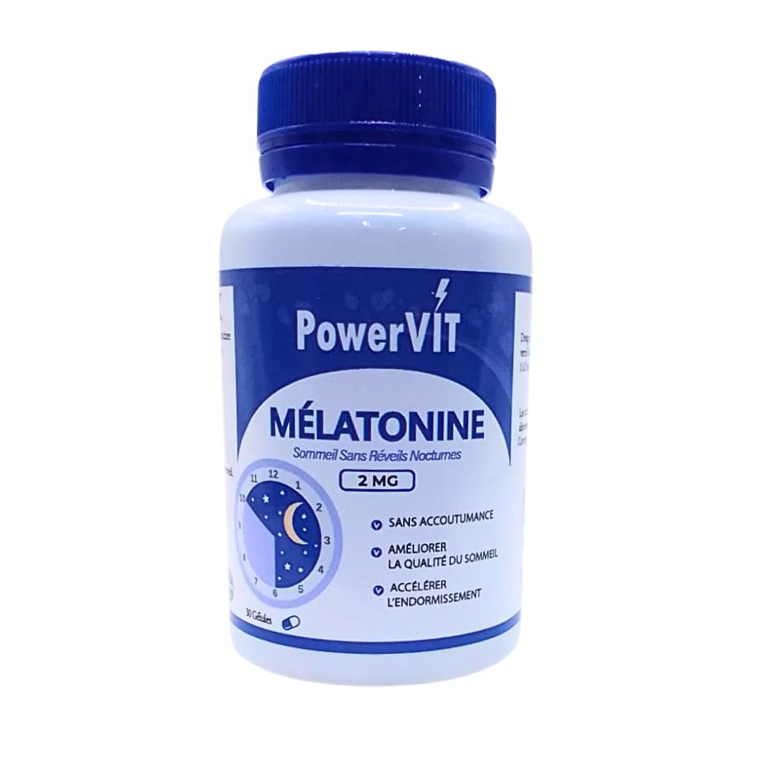 MELATONINE 2MG 30 GELULES POWERVIT - Image 1
