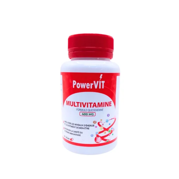 MULTIVITAMINE 400MG 60 GELULES POWERVIT