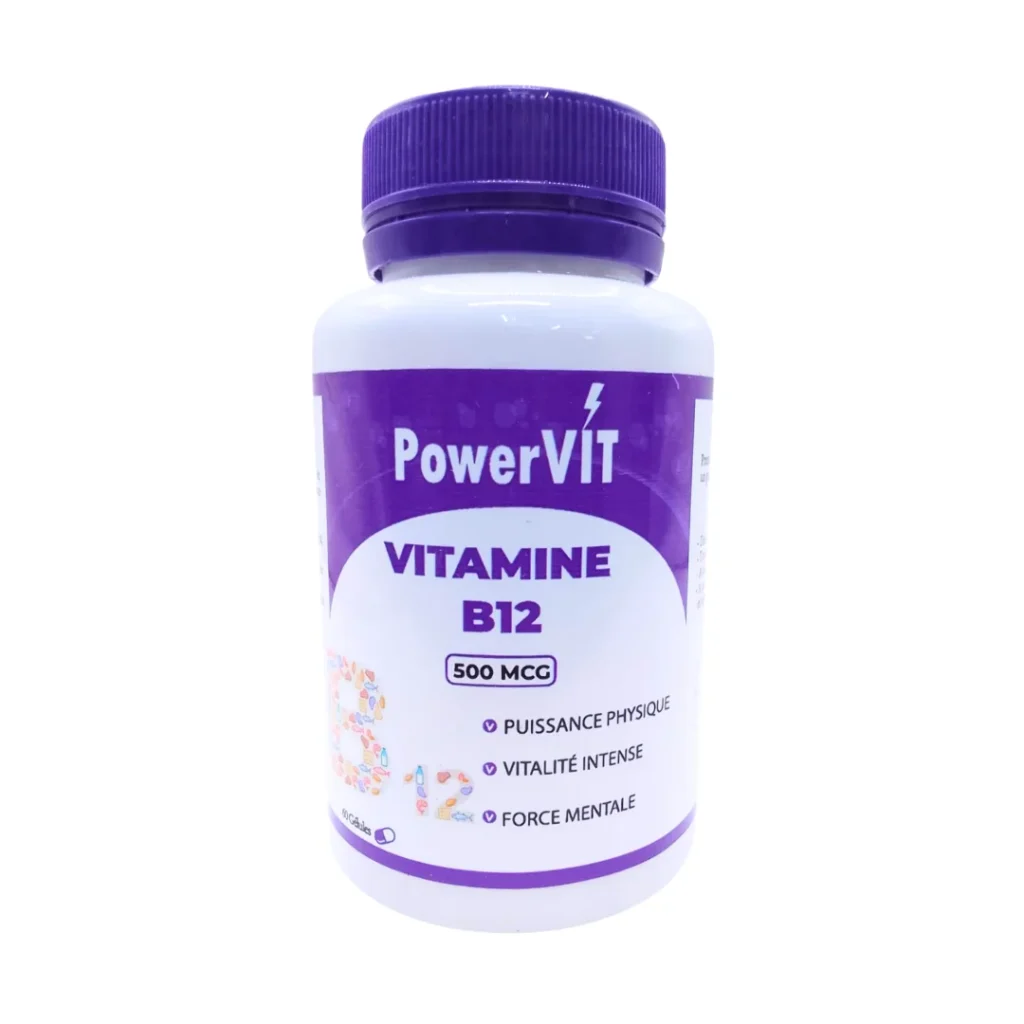 VITAMINE B12 500MCG 60 GELULES POWERVIT