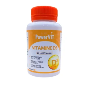 VITAMINE D3 5000UI 60 CAPSULES POWERVIT