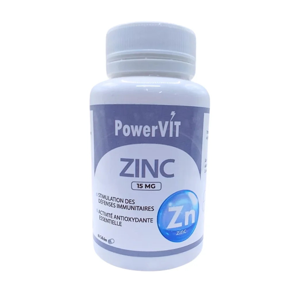 ZINC 15MG 60 GGELULES POWERVIT