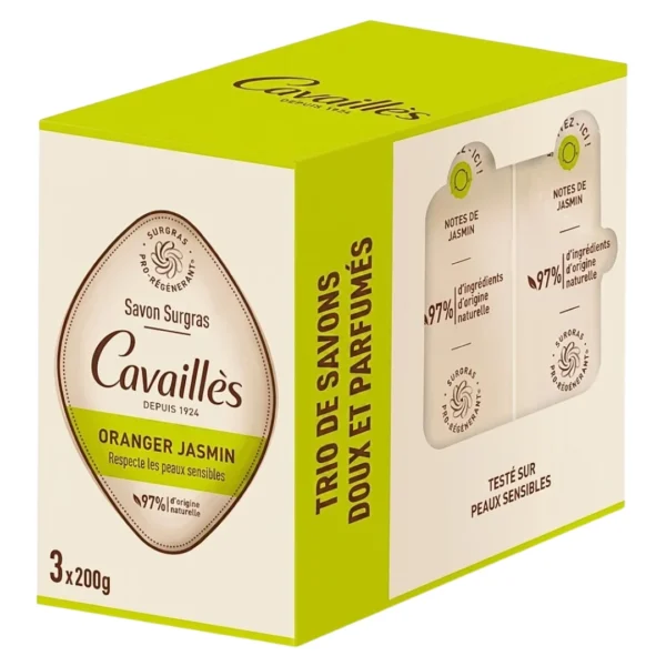 ROGE CAVAILLES SAVON ORANGER JASMIN 200 GR X 3 COFFRET