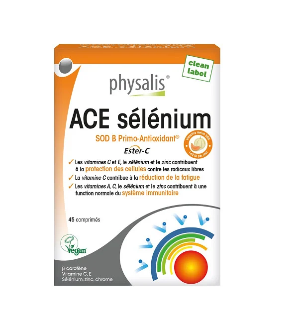 ACE SELENIUM 45 COMPRIMÈS PHYSALIS