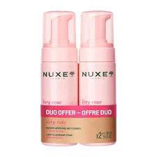 NUXE VERY ROSE MOUSSE NETTOYANTE 2X150ML (2EME A -25%)