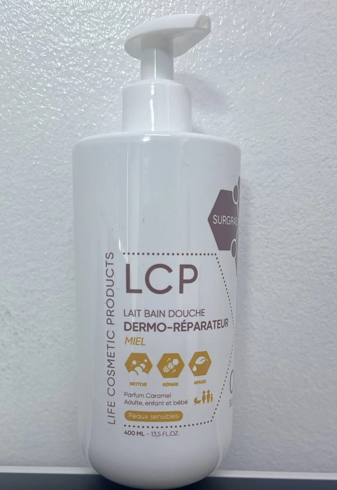 LCP LAIT BAIN DOUCHE MIEL 400 ML - Image 1
