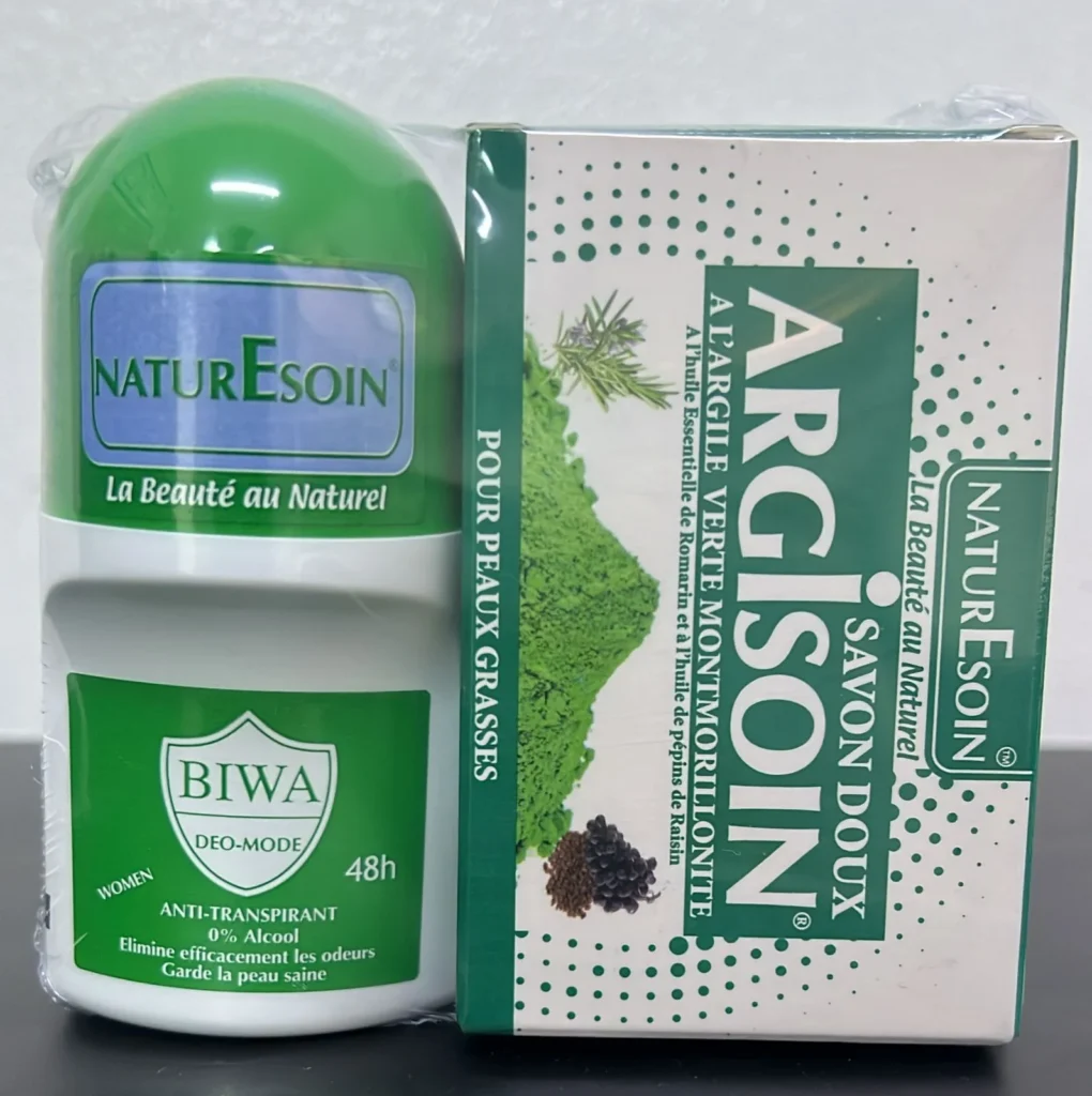 DEODORANT BIWA DEO MODE 48 H FEMME 50 ML NATURESOIN + ARGISOIN SAVON 125 GR A L'ARGILE VERTE