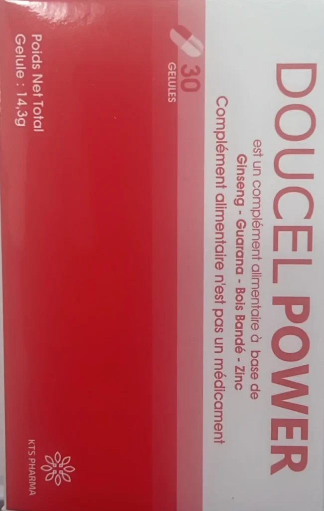 DOUCEL POWER GINSEING + GUARANA + BOIS BANDE + ZINC X 30 GELULES