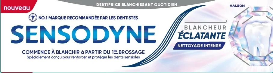 SENSODYNE BLANCHEUR ECLATANTE NETTOYAGE INTENSE DEEP CLEAN 75 ML
