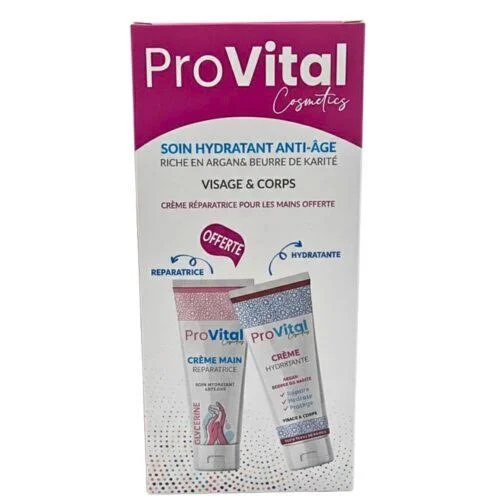 CREME HYDRATANTE 100ML+CREME MAIN REPARATRICE 100 ML PACK PROVITAL